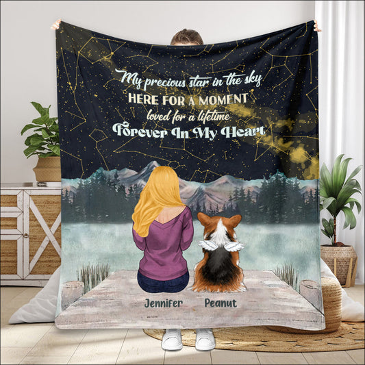My Precious Star In The Sky - Personalized Dog Blanket