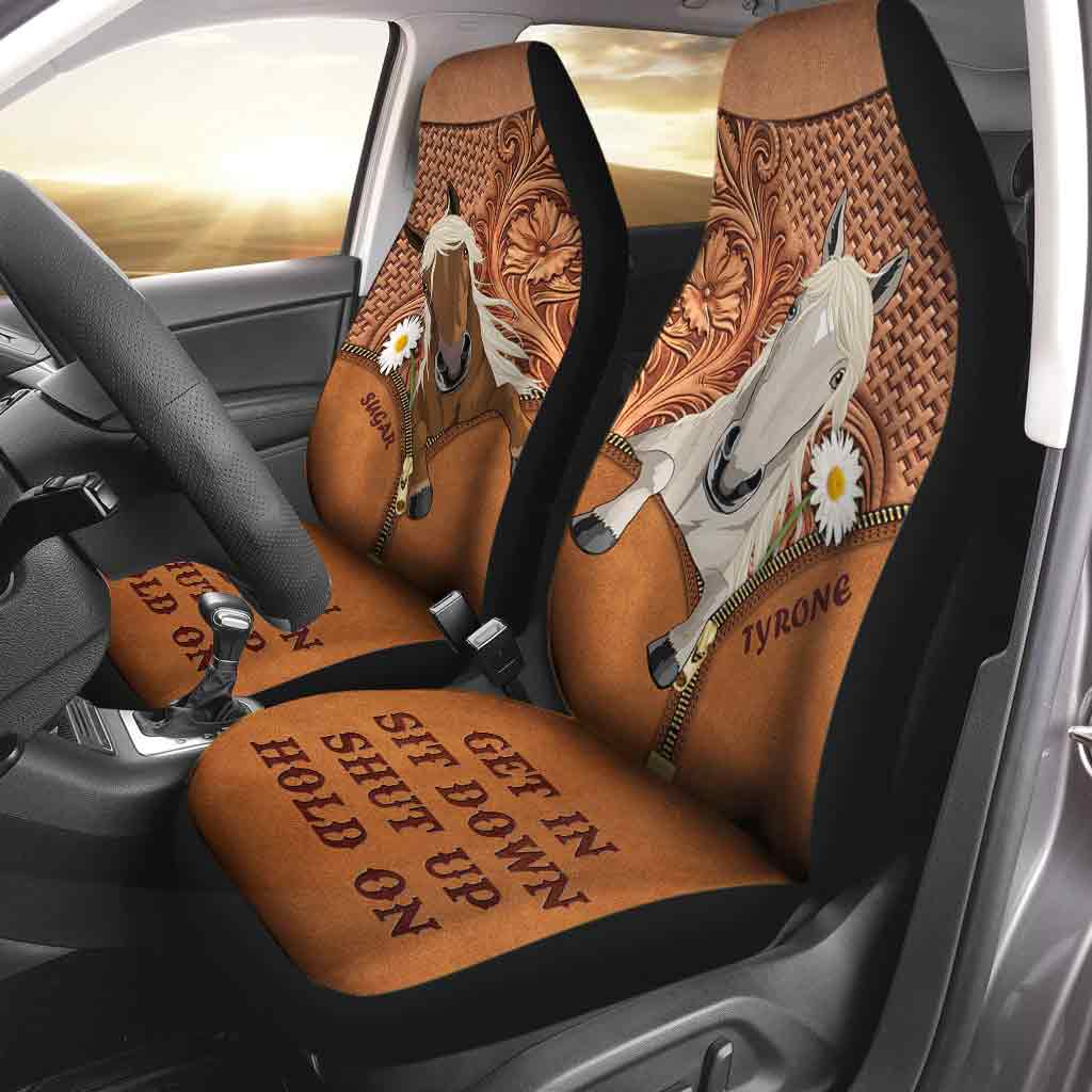 Get In Sit Down - Personalized Horse Seat covers