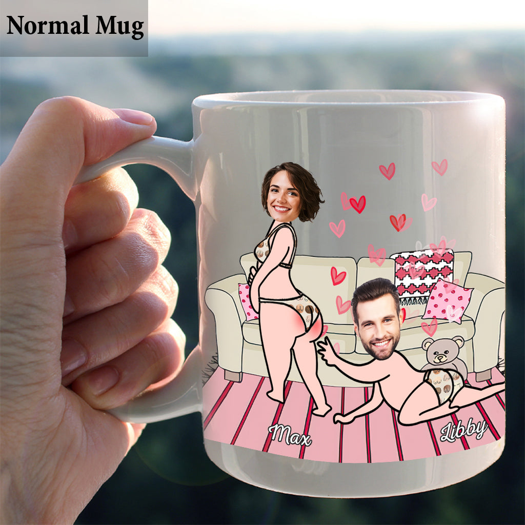 I Just Want To Touch Your Butt - Personalized Couple Mug