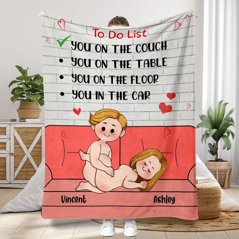 To Do List - Personalized Couple Blanket