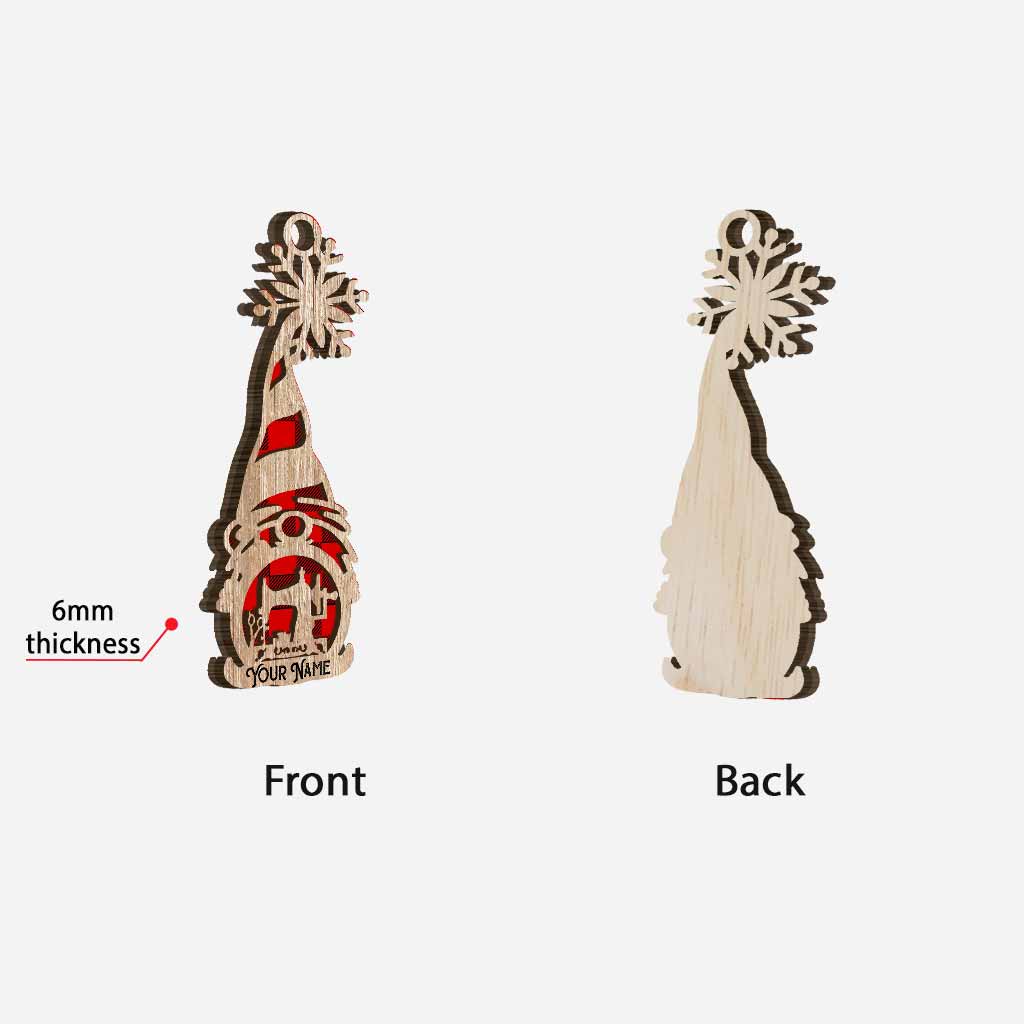 Love Sewing - Personalized Christmas Sewing Layered Wood Ornament