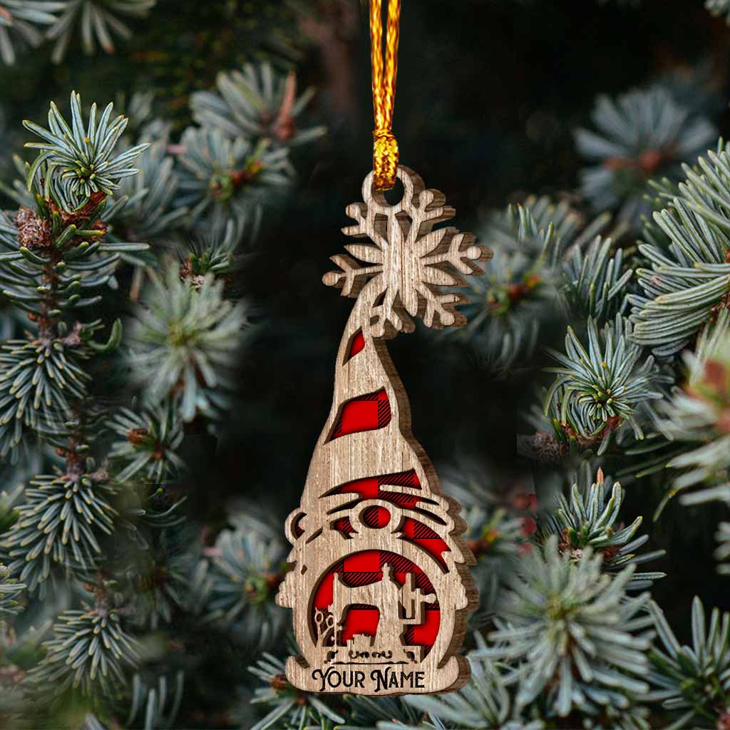 Love Sewing - Personalized Christmas Sewing Layered Wood Ornament