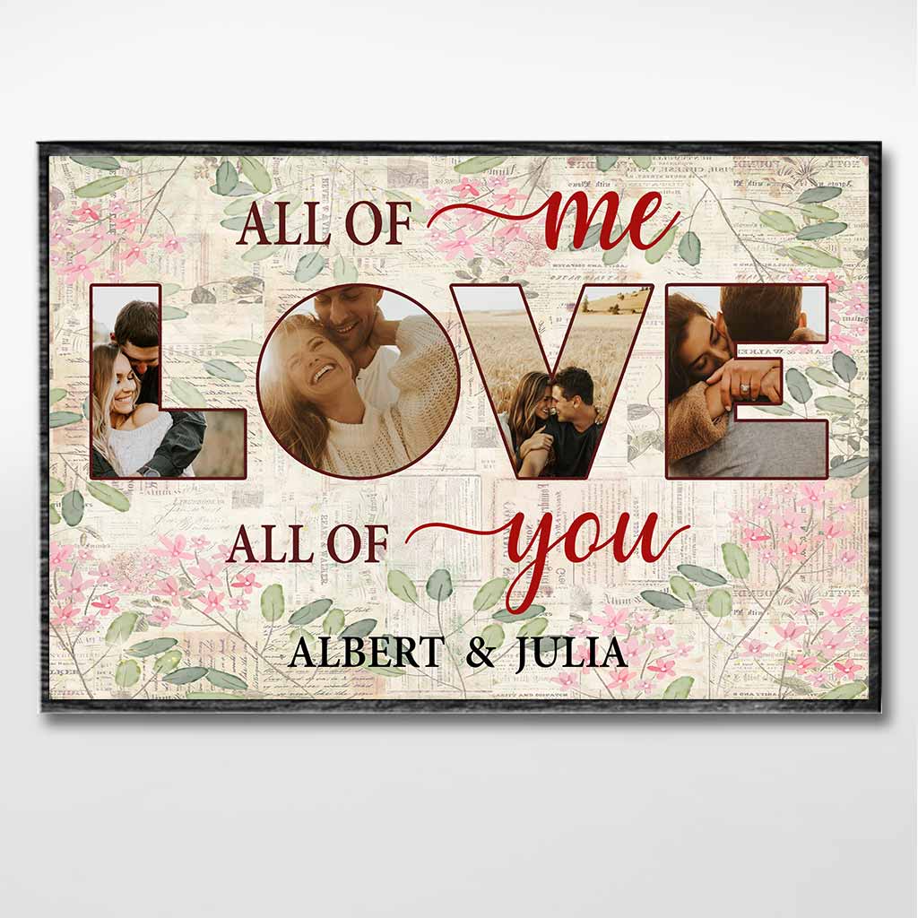 All Of Me Love All Of You - Personalized Couple Poster