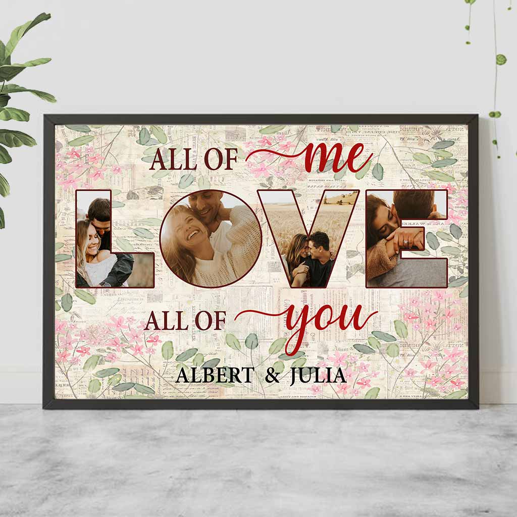 All Of Me Love All Of You - Personalized Couple Poster