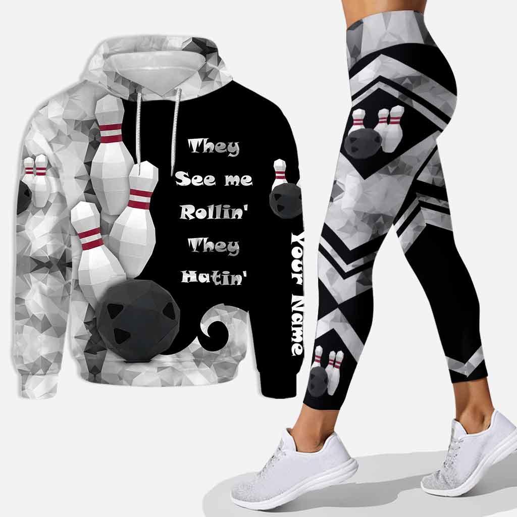 They See Me Rolling - Personalized Bowling Hoodie and Leggings
