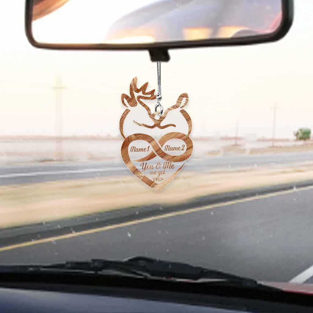 You And Me We Got This - Personalized Hunting Transparent Car Ornament