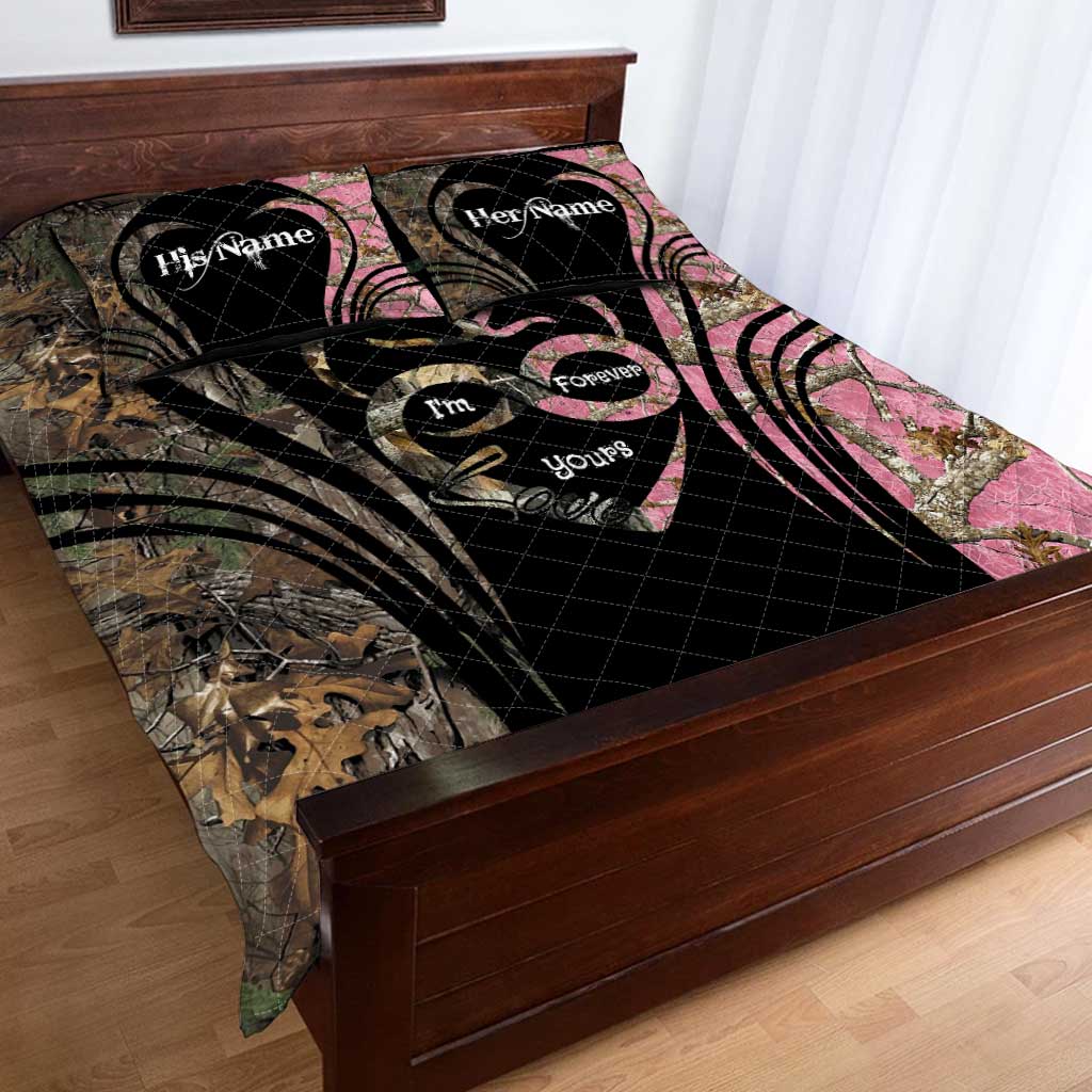 I’m Forever - Personalized Couple Hunting Quilt Set