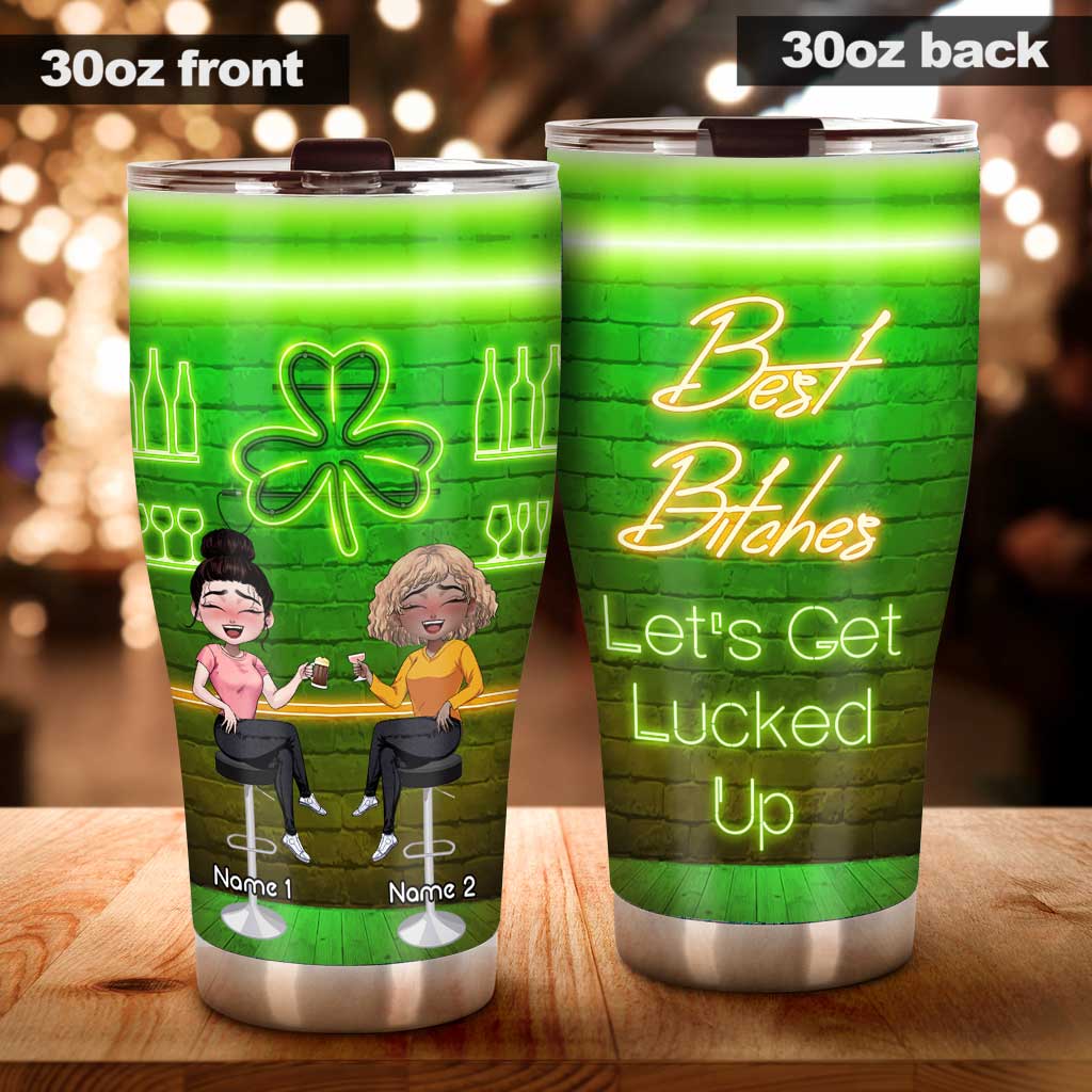 Let's Get Lucked Up - Personalized Patrick's Day Bestie Tumbler