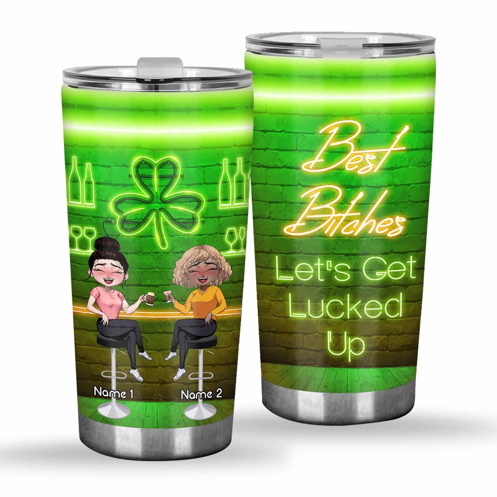 Let's Get Lucked Up - Personalized Patrick's Day Bestie Tumbler