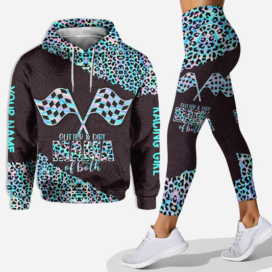 Glitter And Dirt - Personalized Racing Hoodie and Leggings