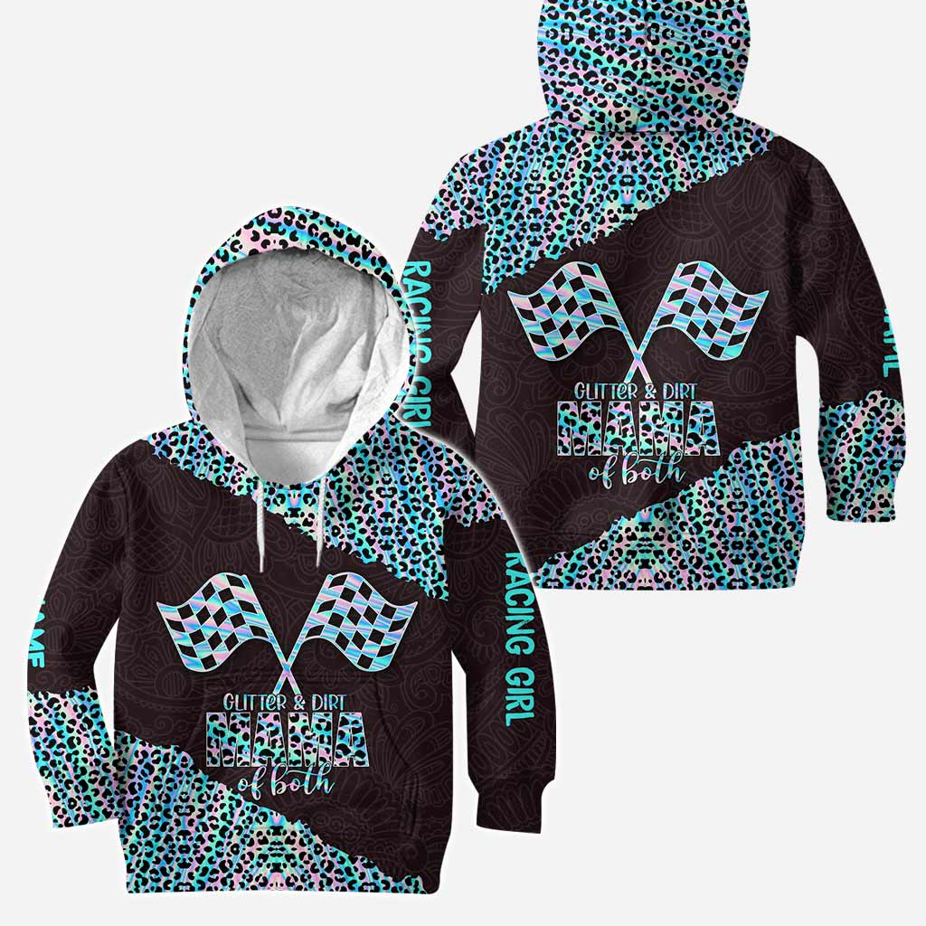 Glitter And Dirt - Personalized Racing Hoodie and Leggings