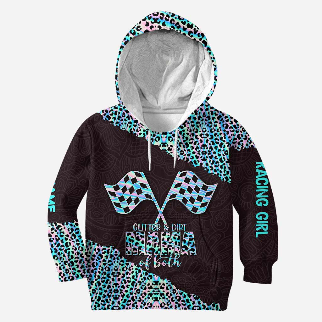 Glitter And Dirt - Personalized Racing Hoodie and Leggings