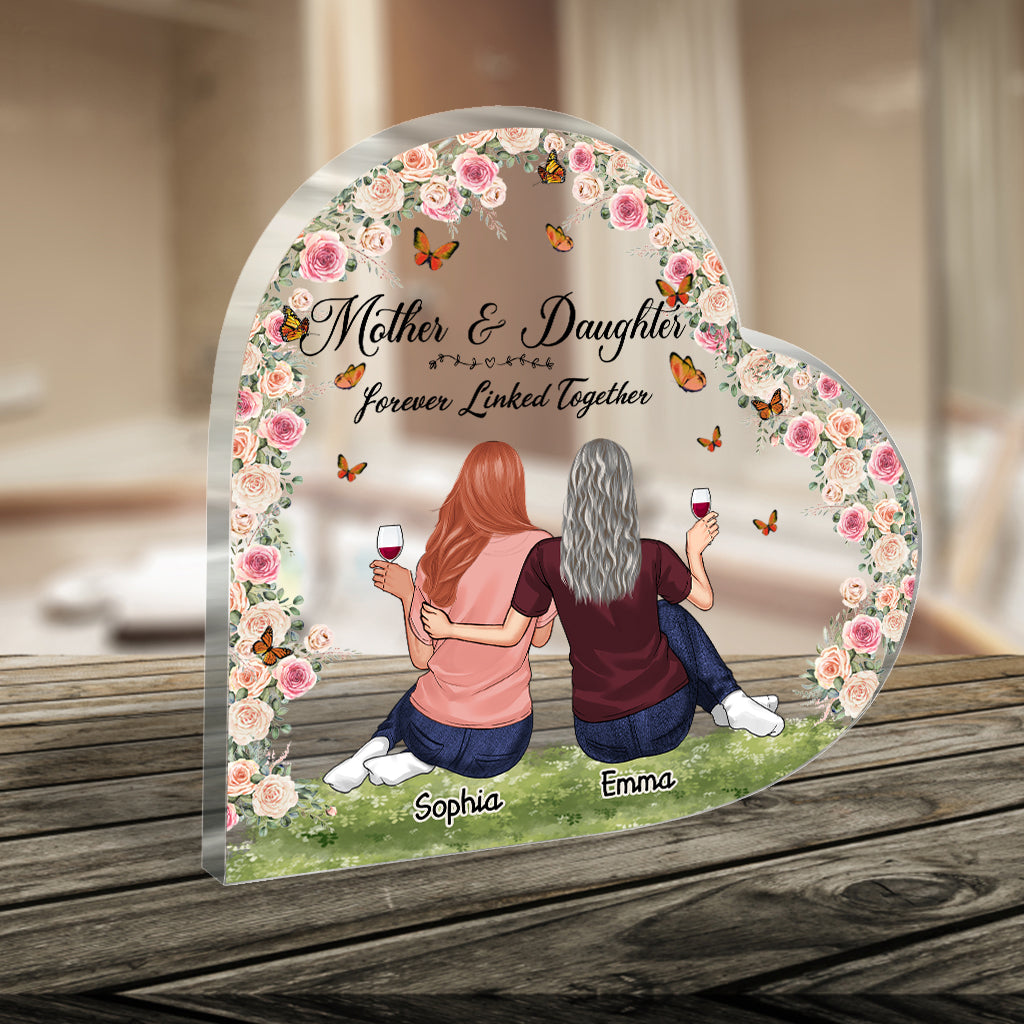 I Love You Mom - Personalized Mother's Day Mother Custom Shaped Acrylic Plaque