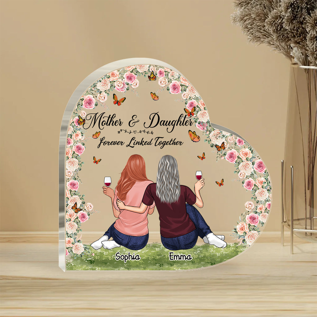 I Love You Mom - Personalized Mother's Day Mother Custom Shaped Acrylic Plaque