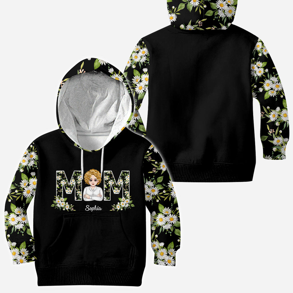 Love You Mom - Personalized Mother's Day Mother All Over T-shirt and Hoodie