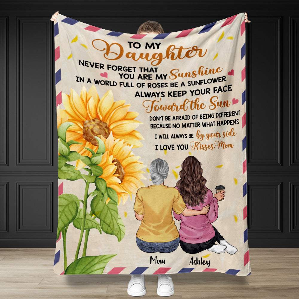 To My Daughter - Personalized Mother's Day Mother Blanket
