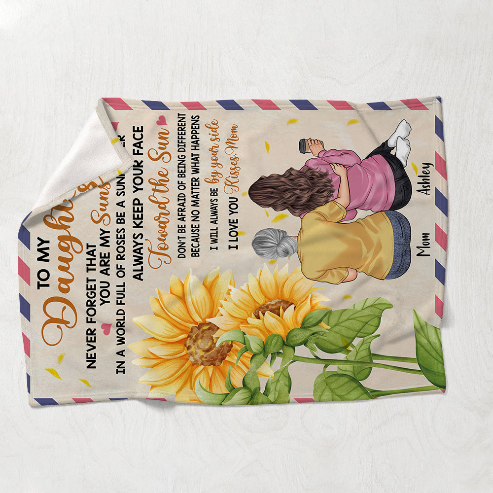 To My Daughter - Personalized Mother's Day Mother Blanket