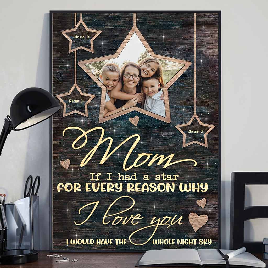 Mom If I Had A Star - Personalized Mother's Day Poster