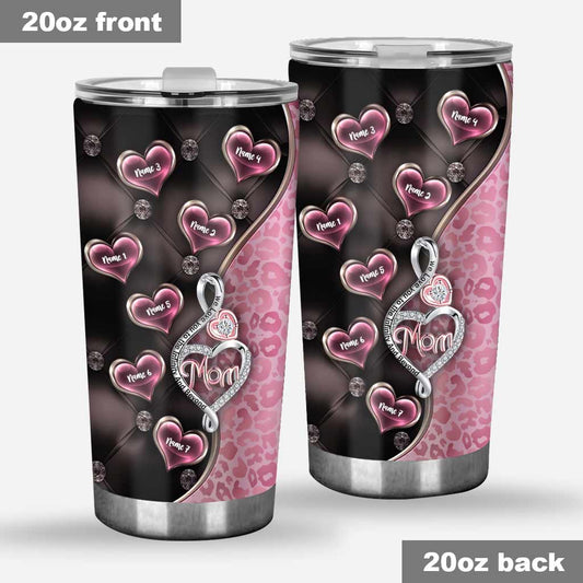 3D Pink Treble Clef Heart - Personalized Mother's Day Tumbler