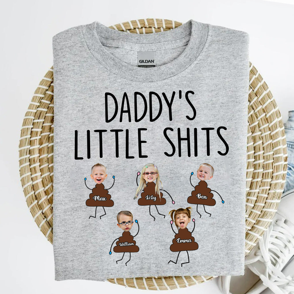 Daddy's Little Shits - Personalized Father's Day Father T-shirt and Hoodie