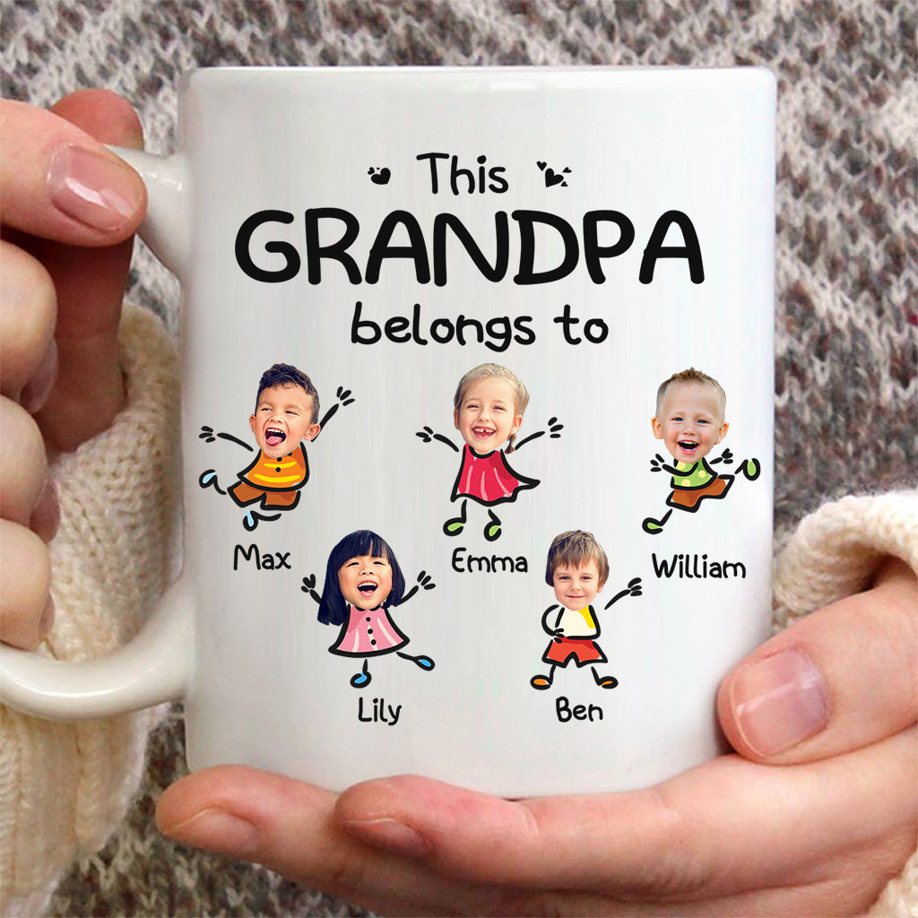 This Grandpa Belongs To - Personalized Father's Day Grandpa Mug