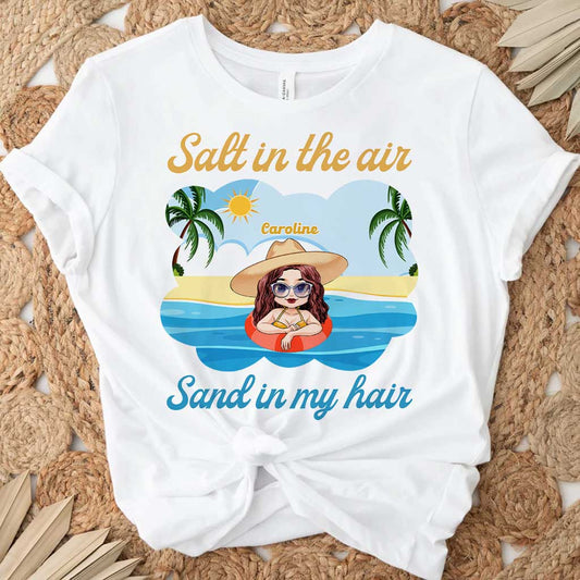 Salt In The Air Sand In My Hair - Personalized Sea Lover T-shirt and Hoodie