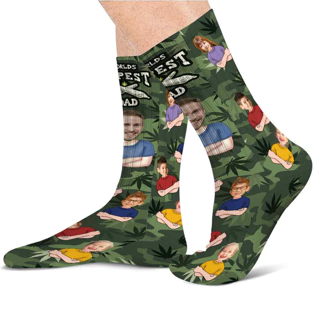 World's Dopest Dad - Personalized Weed Socks