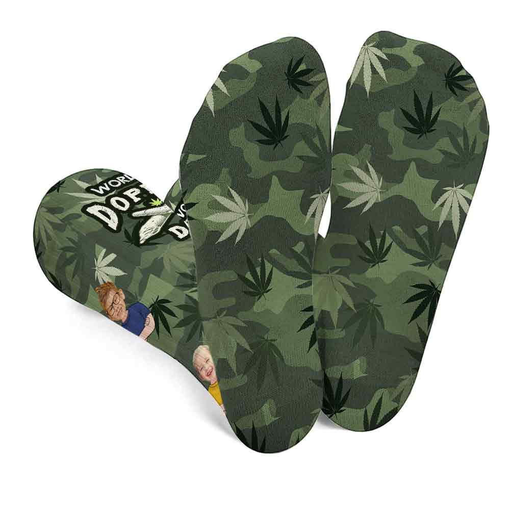 World's Dopest Dad - Personalized Weed Socks