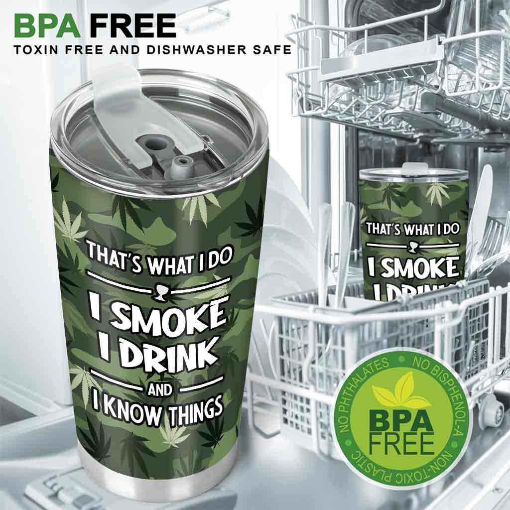 That's What I Do - Personalized Weed Tumbler