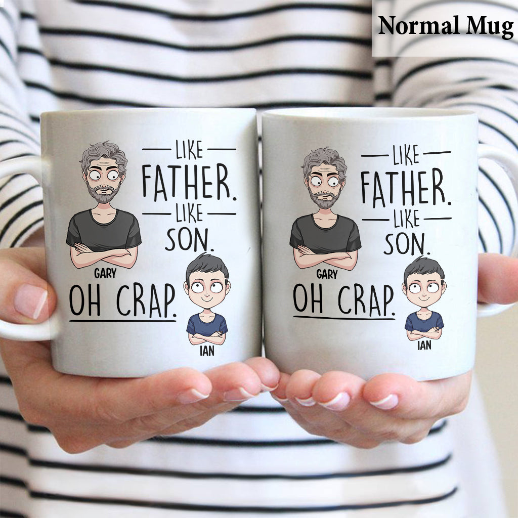 Like Father Like Daughter Like Son - Gift for dad, mom, son, daughter - Personalized Mug