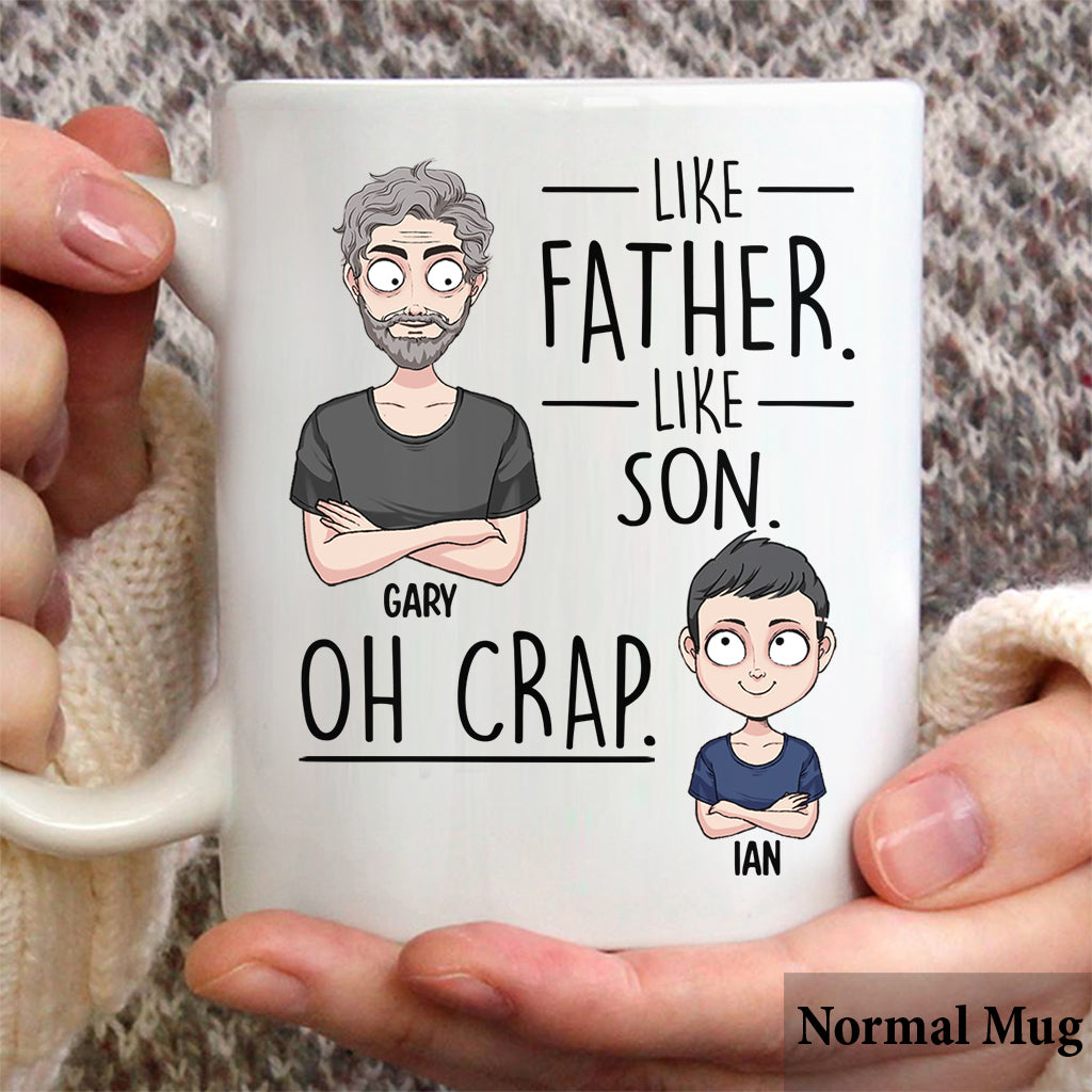 Like Father Like Daughter Like Son - Gift for dad, mom, son, daughter - Personalized Mug