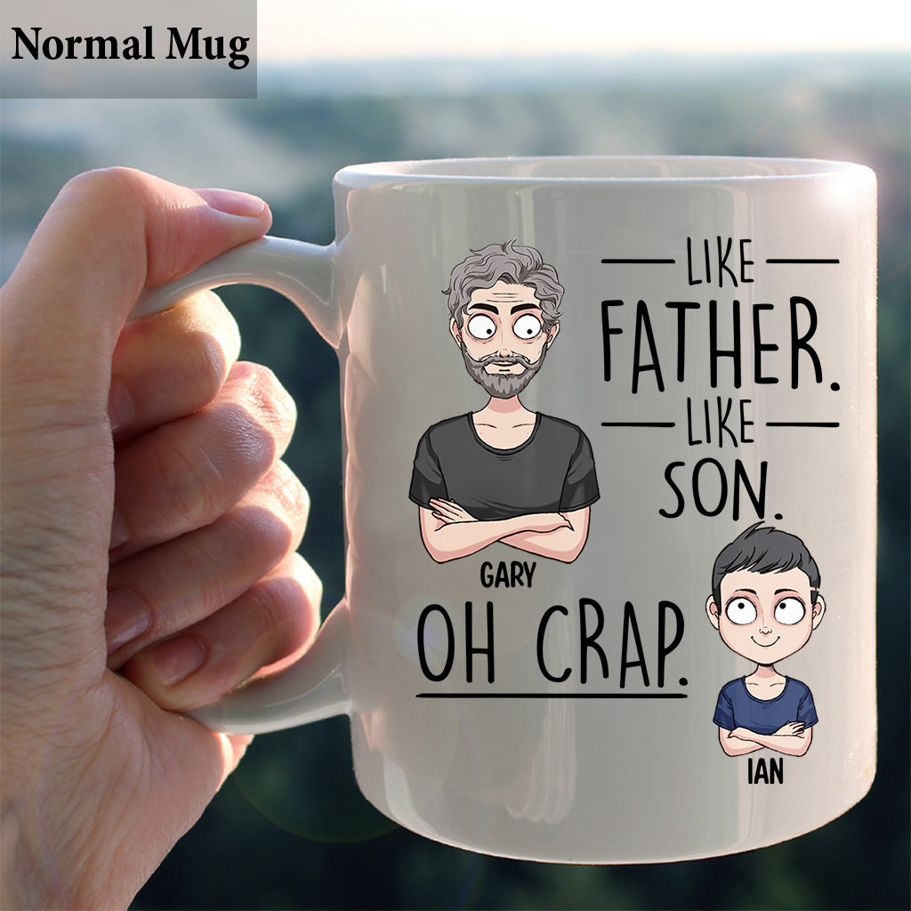 Like Father Like Daughter Like Son - Gift for dad, mom, son, daughter - Personalized Mug