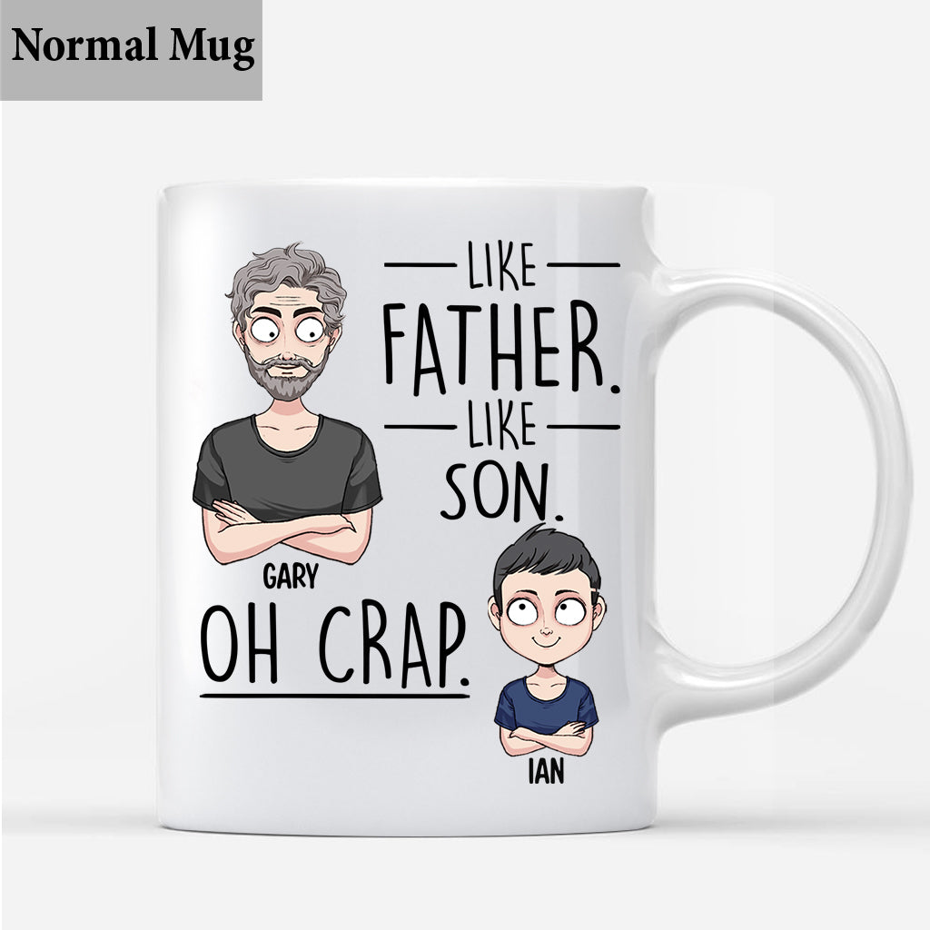Like Father Like Daughter Like Son - Gift for dad, mom, son, daughter - Personalized Mug