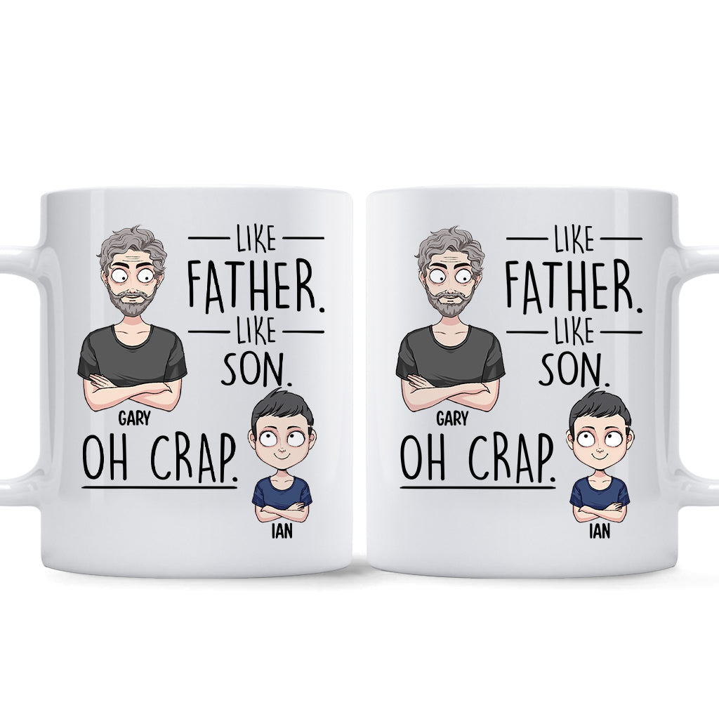 Like Father Like Daughter Like Son - Gift for dad, mom, son, daughter - Personalized Mug