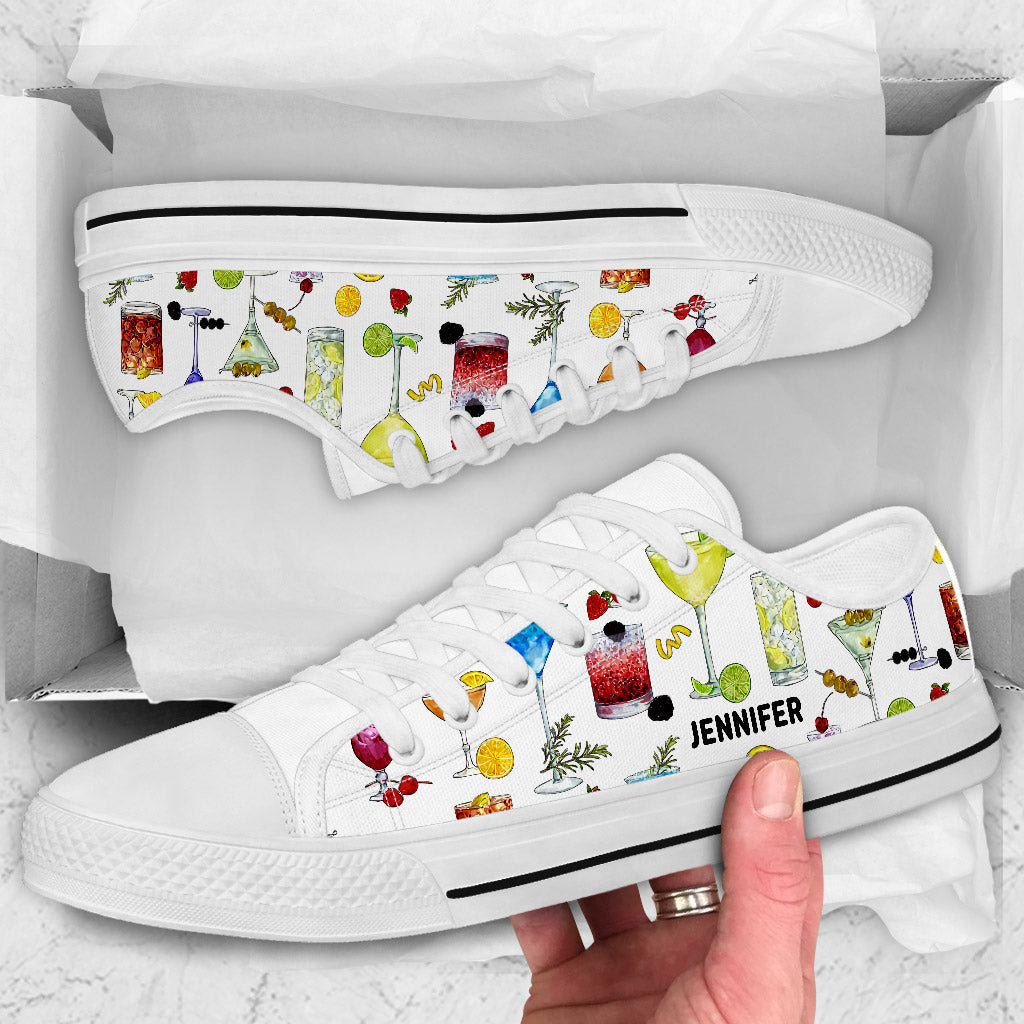 Summer Vibes - Personalized Bartender Low Top Shoes