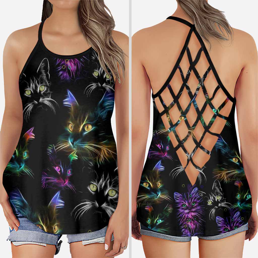 Cat Mom Cross Tank Top