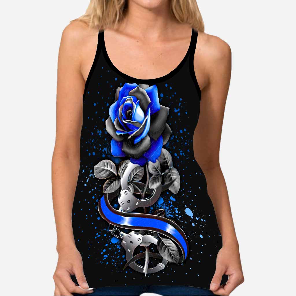 Blue Rose - Police Cross Tank Top