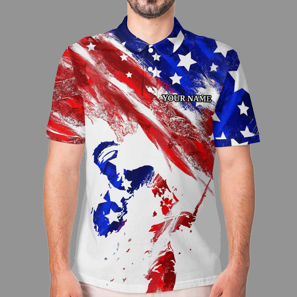 Freedom Golfer - Personalized Independence Day Polo Shirt
