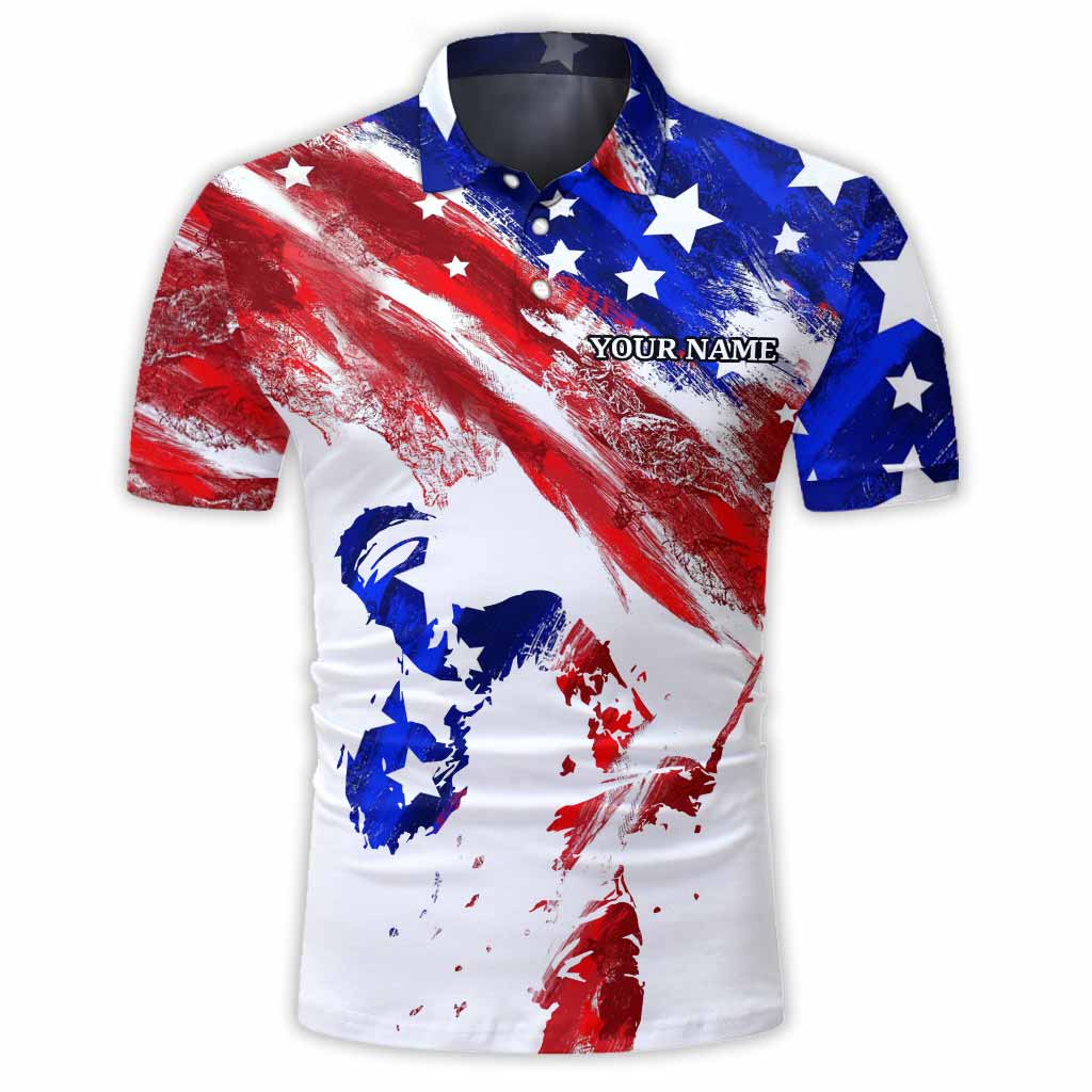 Freedom Golfer - Personalized Independence Day Polo Shirt