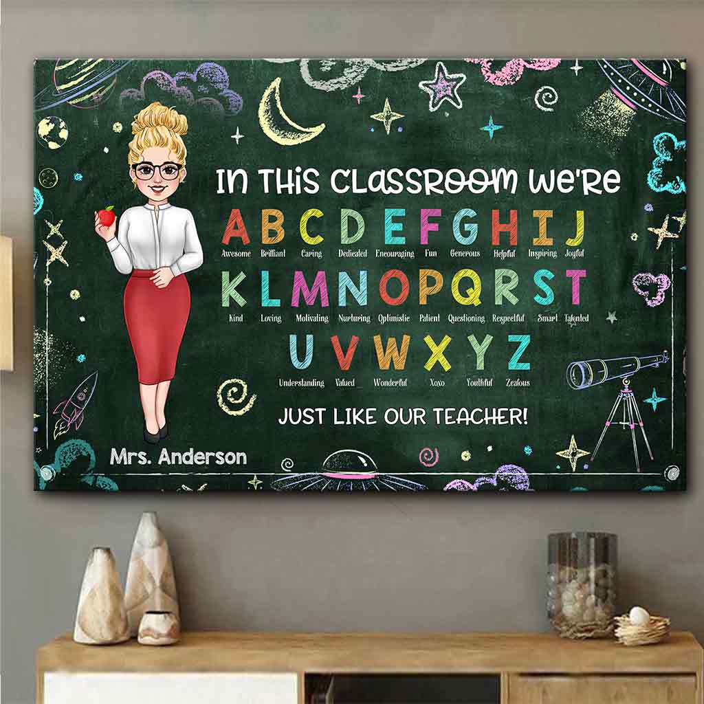 In This Classroom - Personalized Teacher Canvas and Poster