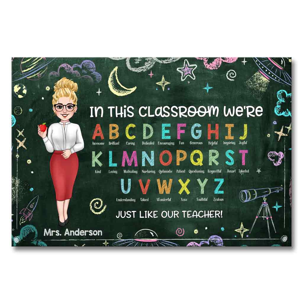 In This Classroom - Personalized Teacher Canvas and Poster