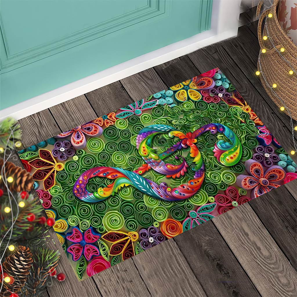 Love music - Piano 3D Pattern Print Doormat