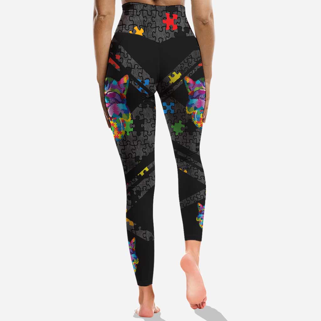 Don't Judge What You Don't Understand - Personalized Autism Awareness Hoodie And Leggings