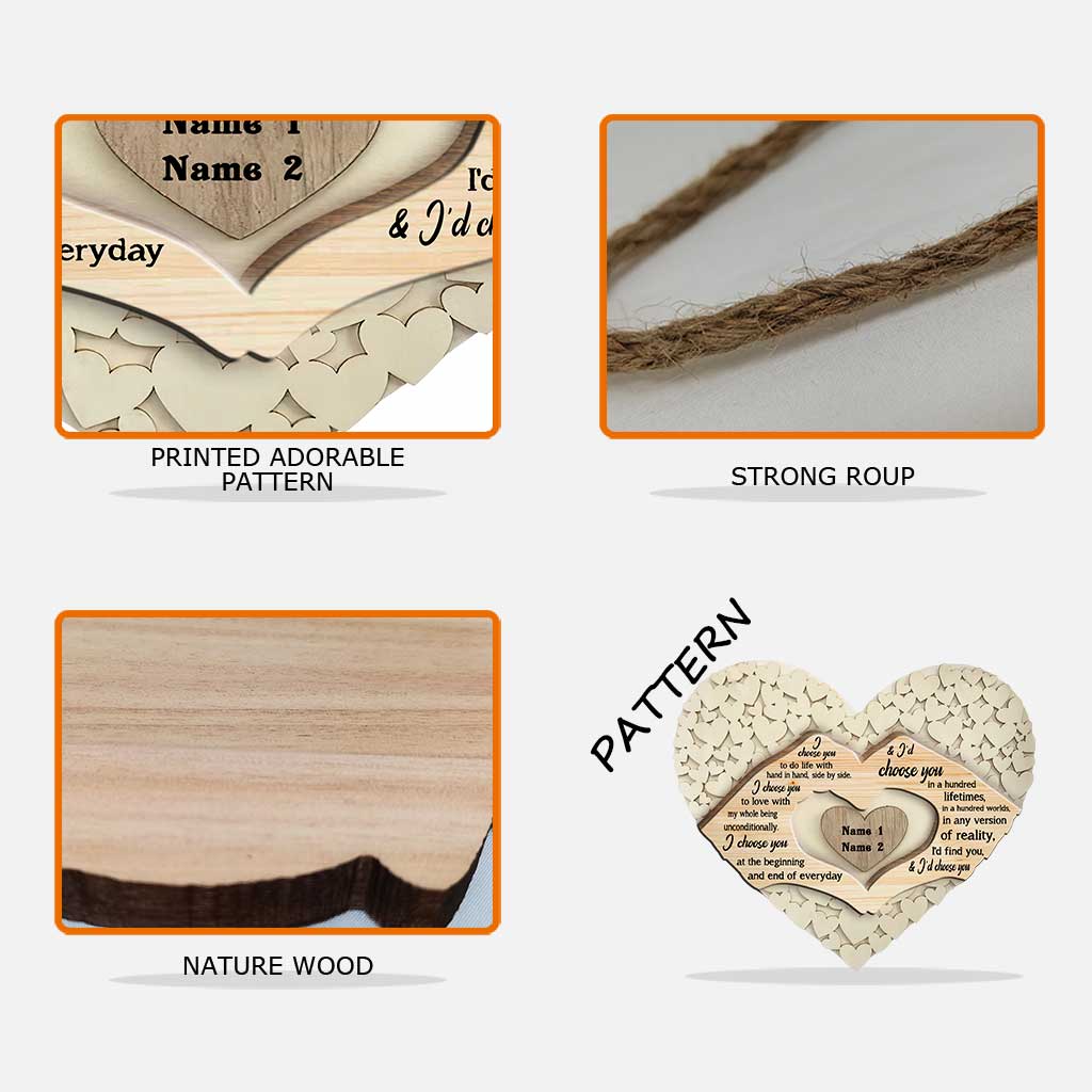 I Want Us - Personalized Couple Wood Sign