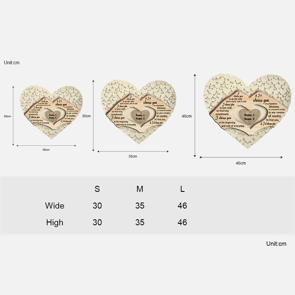 I Want Us - Personalized Couple Wood Sign