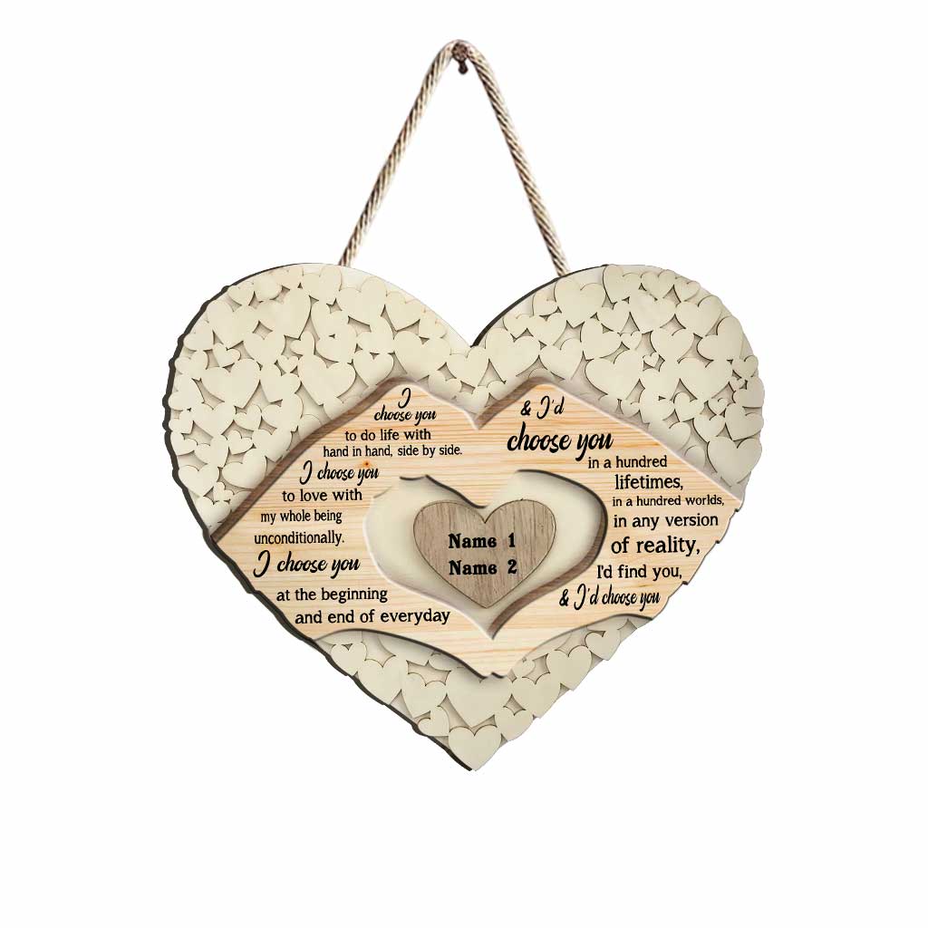 I Want Us - Personalized Couple Wood Sign