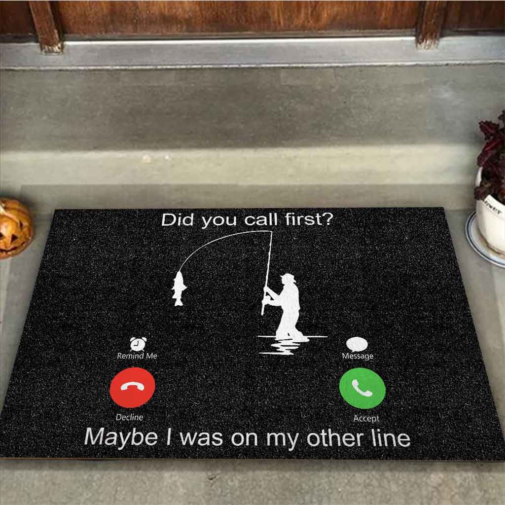 Call First - Fishing Doormat