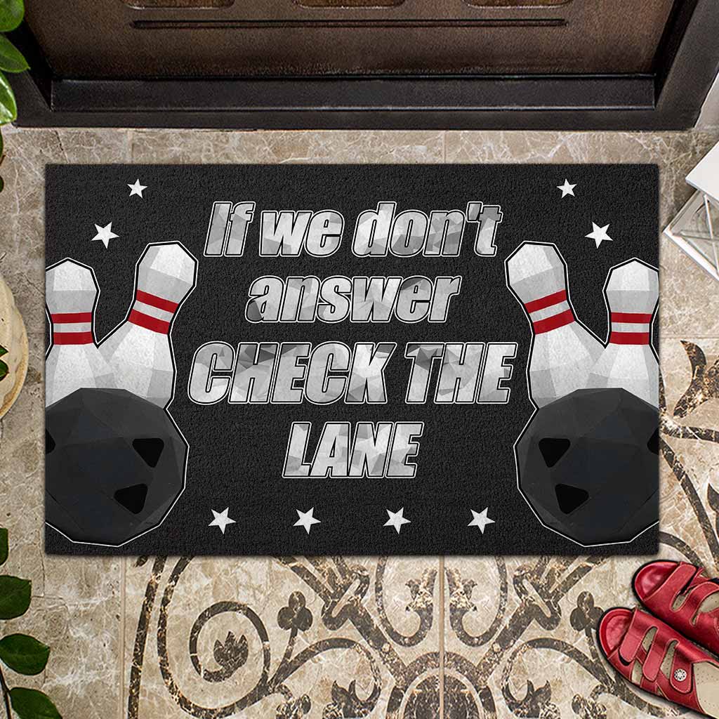 Check The Lane - Bowling Doormat