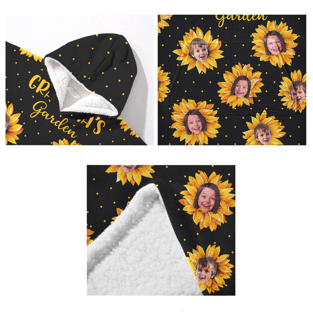 Grandma’s Garden - Personalized Mother's Day Grandma Blanket Hoodie