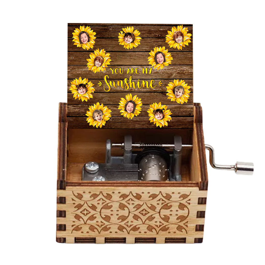 You Are My Sunshine - Gift for mom, grandma - Personalized Hand Crank Music Box